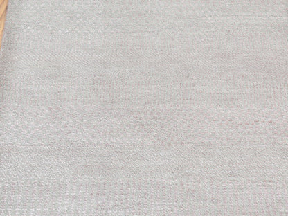Gabbeh Modern / Contemporary hand-knotted wool/silk runner in Pink, 2'7" x 11'3" — SKU O087302 (view 4)