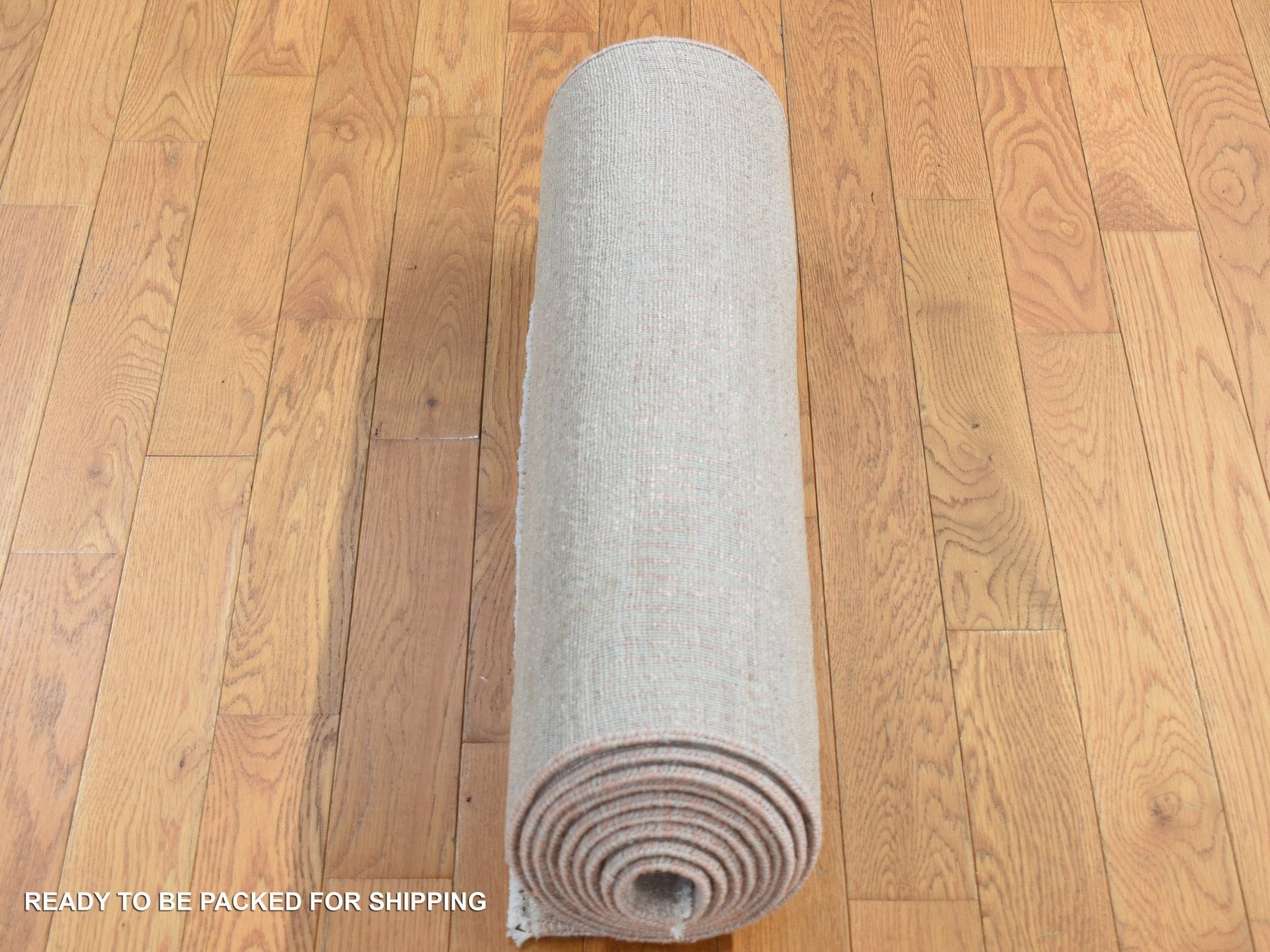 Gabbeh Modern / Contemporary hand-knotted wool/silk runner in Pink, 2'7" x 11'3" — SKU O087302 (view 5)