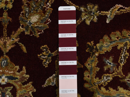 Rajasthan Rajasthan hand-knotted wool/silk rug in Red & Ivory, 5'1" x 7'1" — SKU O087320 (view 6)