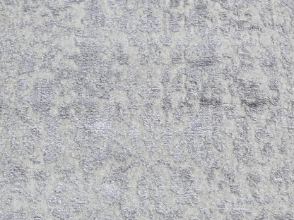 Hand-Loomed hand-knotted wool/silk runner in Gray, 2'5" x 6' — SKU O087324 (view 4)