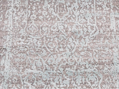 Green 2'6" x 5'8" Transitional Hand knotted Wool/Silk Rug - Sku: O087329
