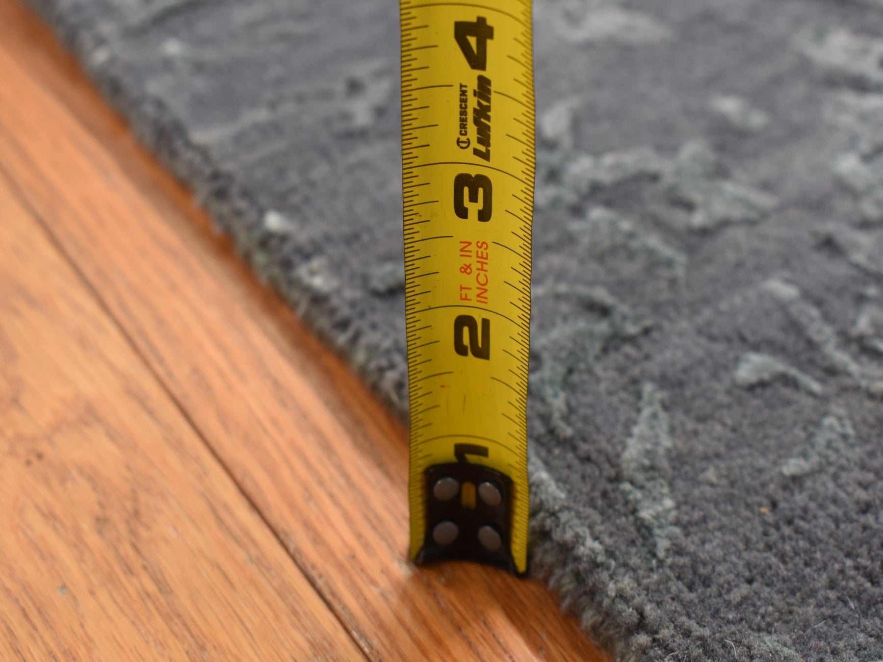 Transitional hand-knotted wool/silk runner in Gray, 2'6" x 6'9" — SKU O087330 (view 6)