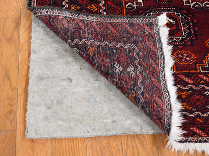 Persian hand-knotted wool rug in Red, 3'4" x 5'10" — SKU O087377 (view 3)
