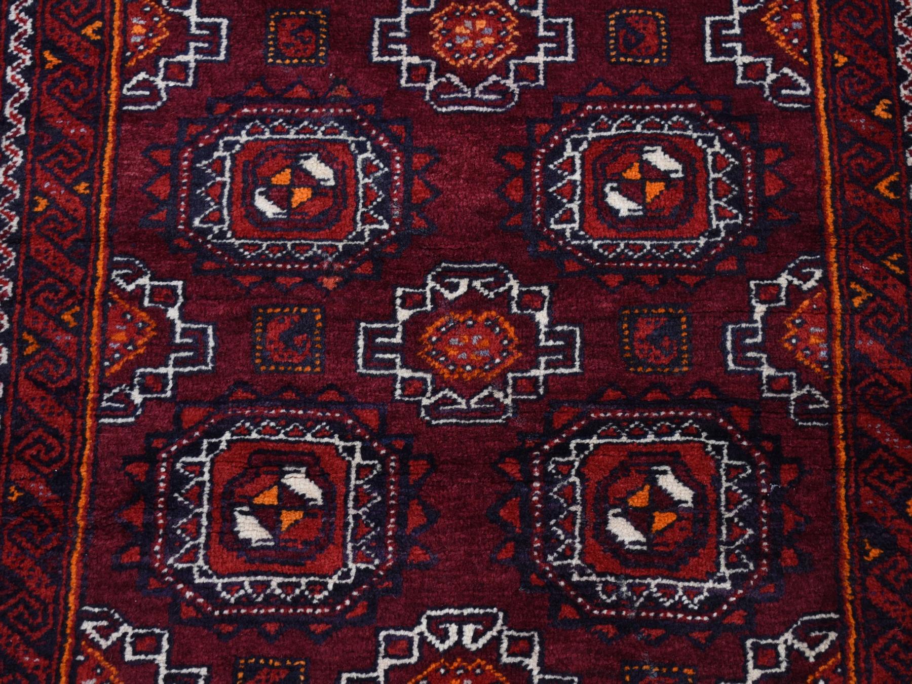 Persian hand-knotted wool rug in Red, 3'4" x 5'10" — SKU O087377 (view 6)