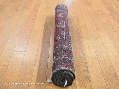 Persian hand-knotted wool rug in Red, 3'4" x 5'10" — SKU O087377 (view 7)