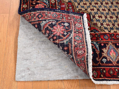Brown 4'4" x 7'9" Persian Hand knotted Wool Rug - Sku: O087384