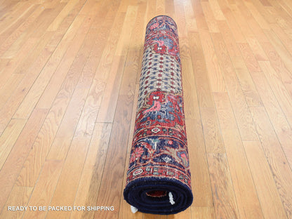 Brown 4'4" x 7'9" Persian Hand knotted Wool Rug - Sku: O087384