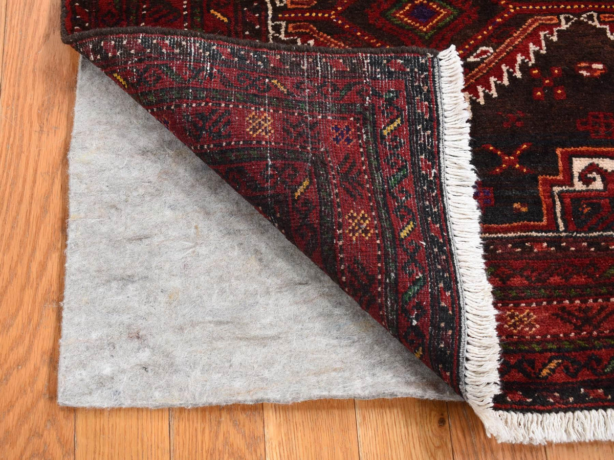 Baluch Persian hand-knotted wool rug in Brown, 3'7" x 6'5" — SKU O087392 (view 3)