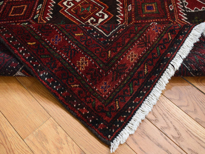 Brown 3'7" x 6'5" Persian Hand knotted Wool Rug - Sku: O087392