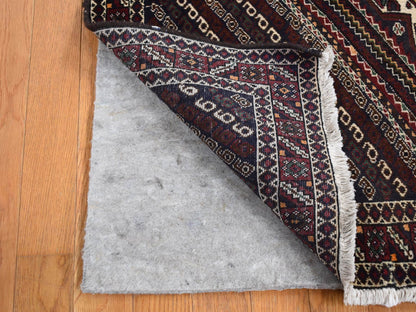 Blue 4'1" x 5'9" Persian Hand knotted Wool Rug - Sku: O087399