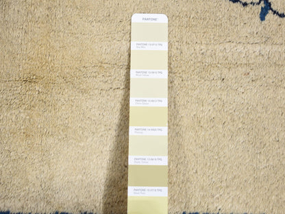 Antique hand-knotted wool rug in Ivory & Blue, 9' x 14'2" — SKU O087402 (view 7)