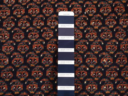 Blue 4'4" x 6'10" Antique Hand knotted Wool Rug - Sku: O087404