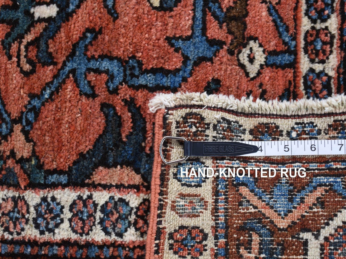 Heriz Heriz hand-knotted wool rug in Red, 4'9" x 6'1" — SKU O087406 (view 8)