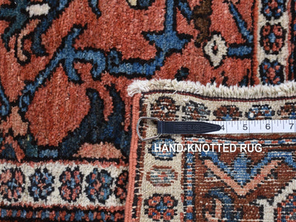 Heriz Heriz hand-knotted wool rug in Red, 4'9" x 6'1" — SKU O087406 (view 8)
