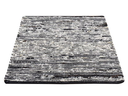 Ivory 2'0" x 2'0" Modern and Contemporary Handloom Wool Rug - Sku: O087412