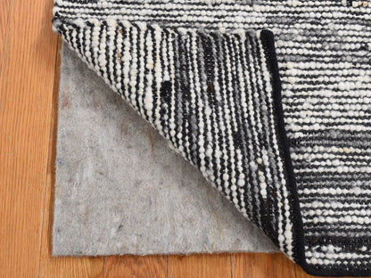 Ivory 2'0" x 2'0" Modern and Contemporary Handloom Wool Rug - Sku: O087412