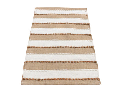 Brown 2'0" x 3'0" Modern / Contemporary Hand knotted Wool Rug - Sku: O087416