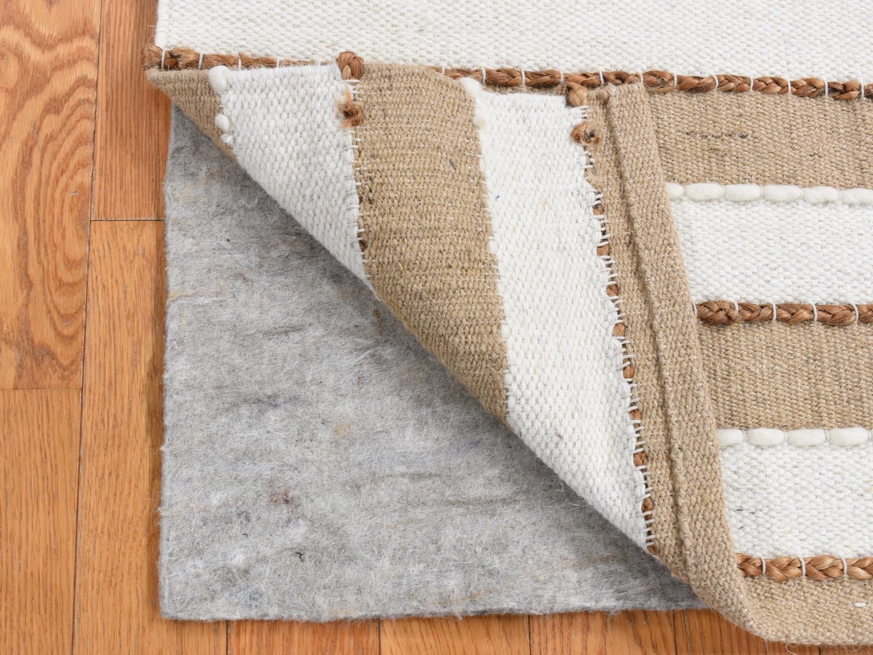 Modern / Contemporary hand-knotted wool rug in Brown, 2' x 3' — SKU O087416 (view 2)