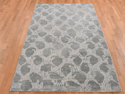 Oushak Oushak hand-knotted wool rug in Gray, 5'10" x 9' — SKU O087427 (view 2)