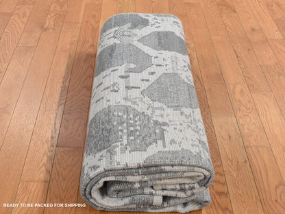 Oushak Oushak hand-knotted wool rug in Gray, 5'10" x 9' — SKU O087427 (view 8)
