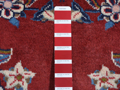 Persian hand-knotted wool rug in Red, 3' x 4'9" — SKU O087435 (view 5)