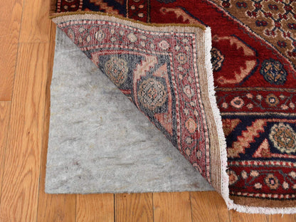 Brown 5'0" x 9'6" Persian Hand knotted Wool Rug - Sku: O087456