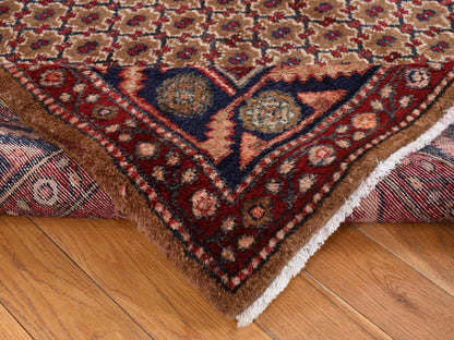 Brown 5'0" x 9'6" Persian Hand knotted Wool Rug - Sku: O087456