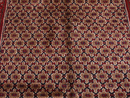 Brown 5'0" x 9'6" Persian Hand knotted Wool Rug - Sku: O087456