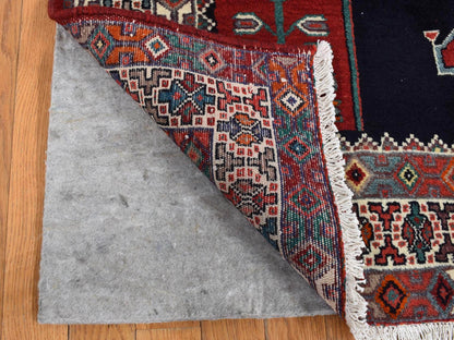 Blue 4'8" x 9'7" Persian Hand knotted Wool Rug - Sku: O087472