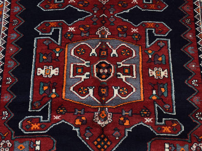 Blue 4'8" x 9'7" Persian Hand knotted Wool Rug - Sku: O087472