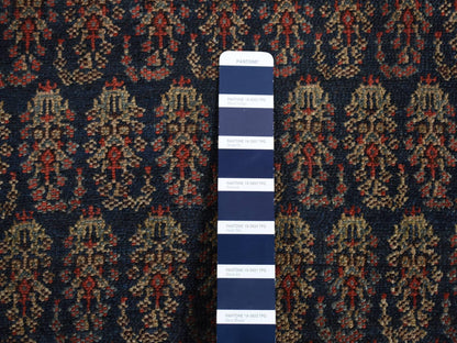 Blue 4'0" x 6'0" Vintage Hand knotted Wool Rug - Sku: O087479