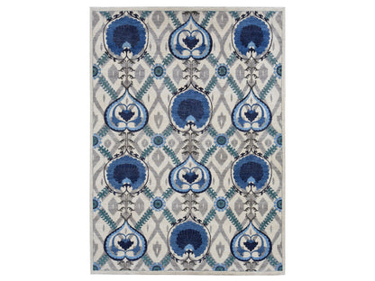 Clearance hand-knotted wool rug in Ivory, 10' x 13'9" — SKU O087511