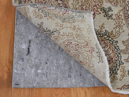 Agra Fine Oriental hand-knotted wool rug in Gray, 9'1" x 12'3" — SKU O087519 (view 4)