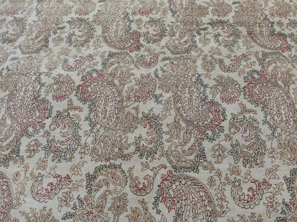 Agra Fine Oriental hand-knotted wool rug in Gray, 9'1" x 12'3" — SKU O087519 (view 8)