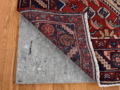 Brown 5'1" x 10'2" Persian Hand knotted Wool Rug - Sku: O087527