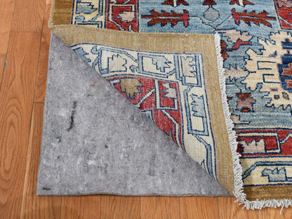 Green 9'10" x 13'10" Traditional Hand knotted Wool Rug - Sku: O087536