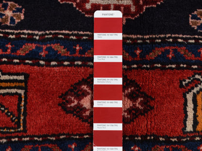 Red 4'8" x 7'0" Persian Hand knotted Wool Rug - Sku: O087540