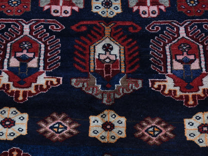 Red 4'8" x 7'0" Persian Hand knotted Wool Rug - Sku: O087540