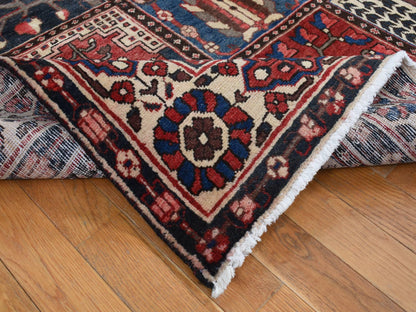 Red 5'1" x 10'0" Persian Hand knotted Wool Rug - Sku: O087542