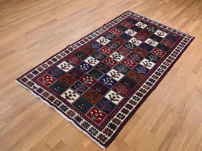 Red 4'10" x 9'2" Persian Hand knotted Wool Rug - Sku: O087552