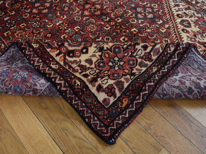 Bakhtiari Persian hand-knotted wool runner in Red & Ivory, 5'3" x 11' — SKU O087559 (view 5)