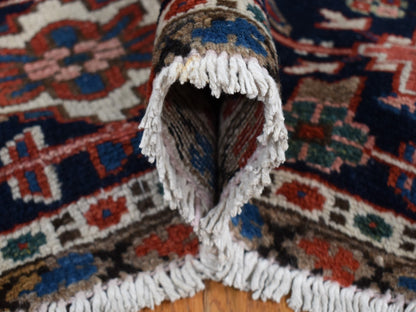 Heriz Heriz hand-knotted wool rug in Red & Blue, 12'3" x 16'1" — SKU O087561 (view 6)