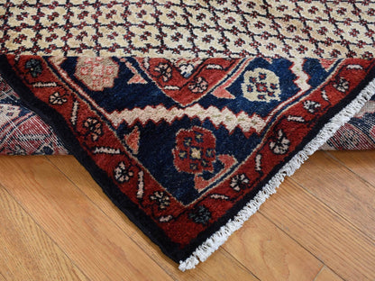Beige 5'2" x 9'8" Persian Hand knotted Wool Rug - Sku: O087590