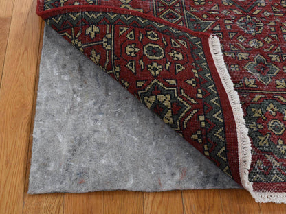 Red 3'10" x 6'0" Traditional Hand knotted Wool Rug - Sku: O087611