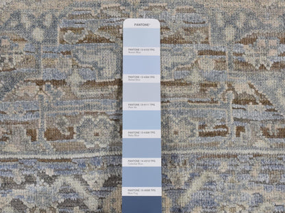 Blue 3'0" x 5'3" Modern and Contemporary Hand knotted Wool/Silk Rug - Sku: O087615