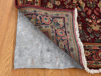Sarouk Antique hand-knotted wool rug in Red, 3' x 3' — SKU O087640 (view 3)
