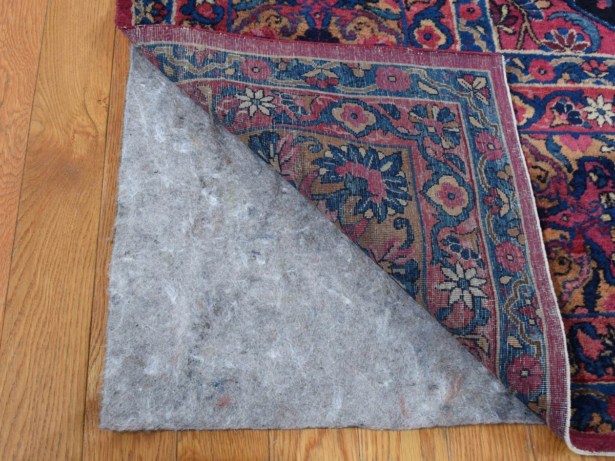 Sarouk Antique hand-knotted wool rug in Pink, 8'10" x 14'1" — SKU O087642 (view 4)