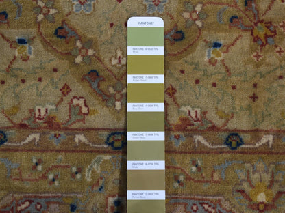 Brown 3'0" x 23'3" Fine Oriental Hand knotted Wool Rug - Sku: O087657