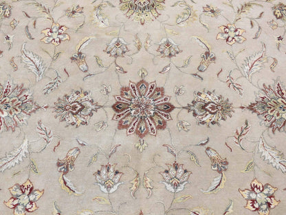 Rajasthan Rajasthan hand-knotted wool/silk rug in Ivory & Black, 12' x 18'2" — SKU O087666 (view 8)