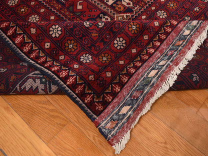 Red 12'10" x 19'7" Tribal Hand knotted Wool Rug - Sku: O087671